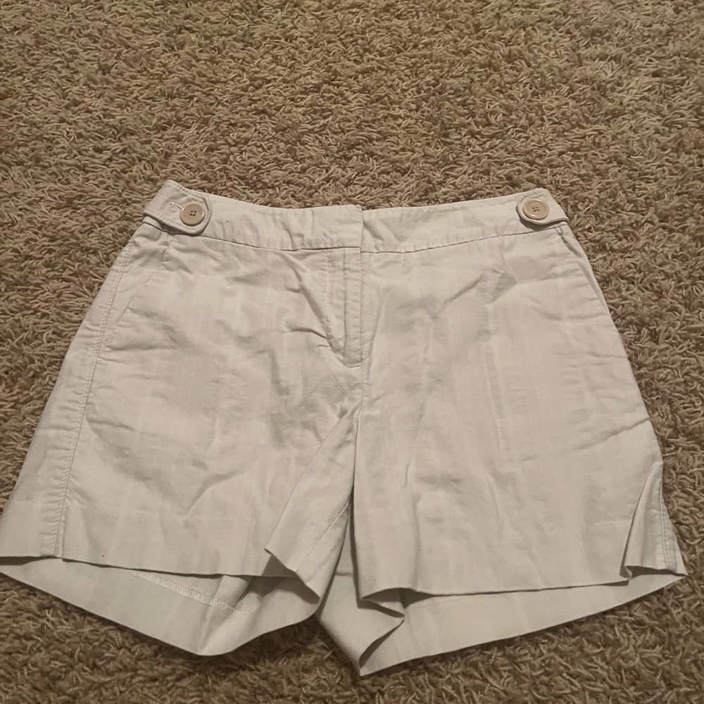 white jean shorts